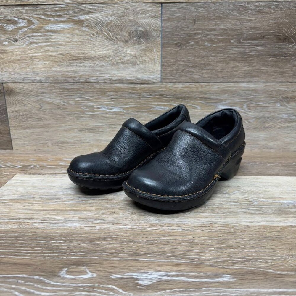 B.O.C. Peggy Black Leather Mules Women's See picture for sizing
